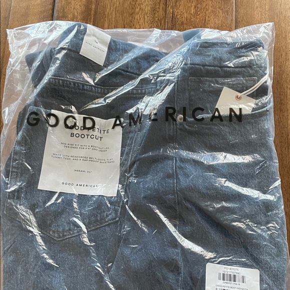 Good American Dark Blue Bootcut Jeans - Picture 1 of 1